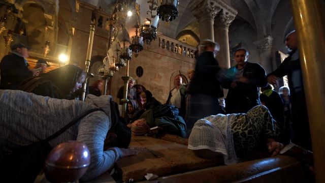 At the Church of the Holy Sepulchre
